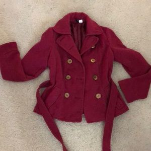 Deep Mauve colored warm coat 🧥